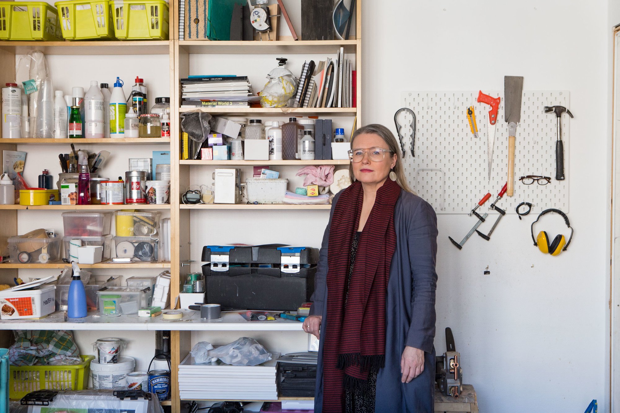 Camilla Luihn på Atelierfelleskapet Volum i Sinsenveien 4